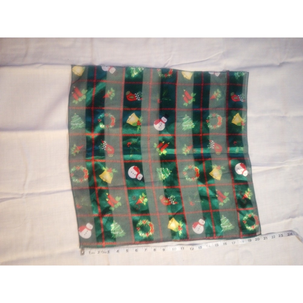 Christmas Theme Square‎ Scarfs Pack Of 3  Korea Polyester
